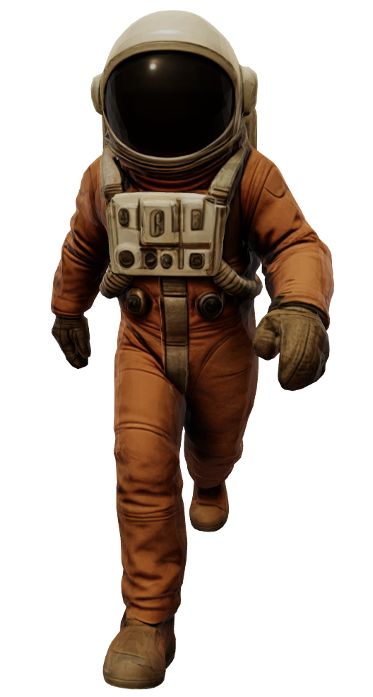 Realistic style for Astronaut